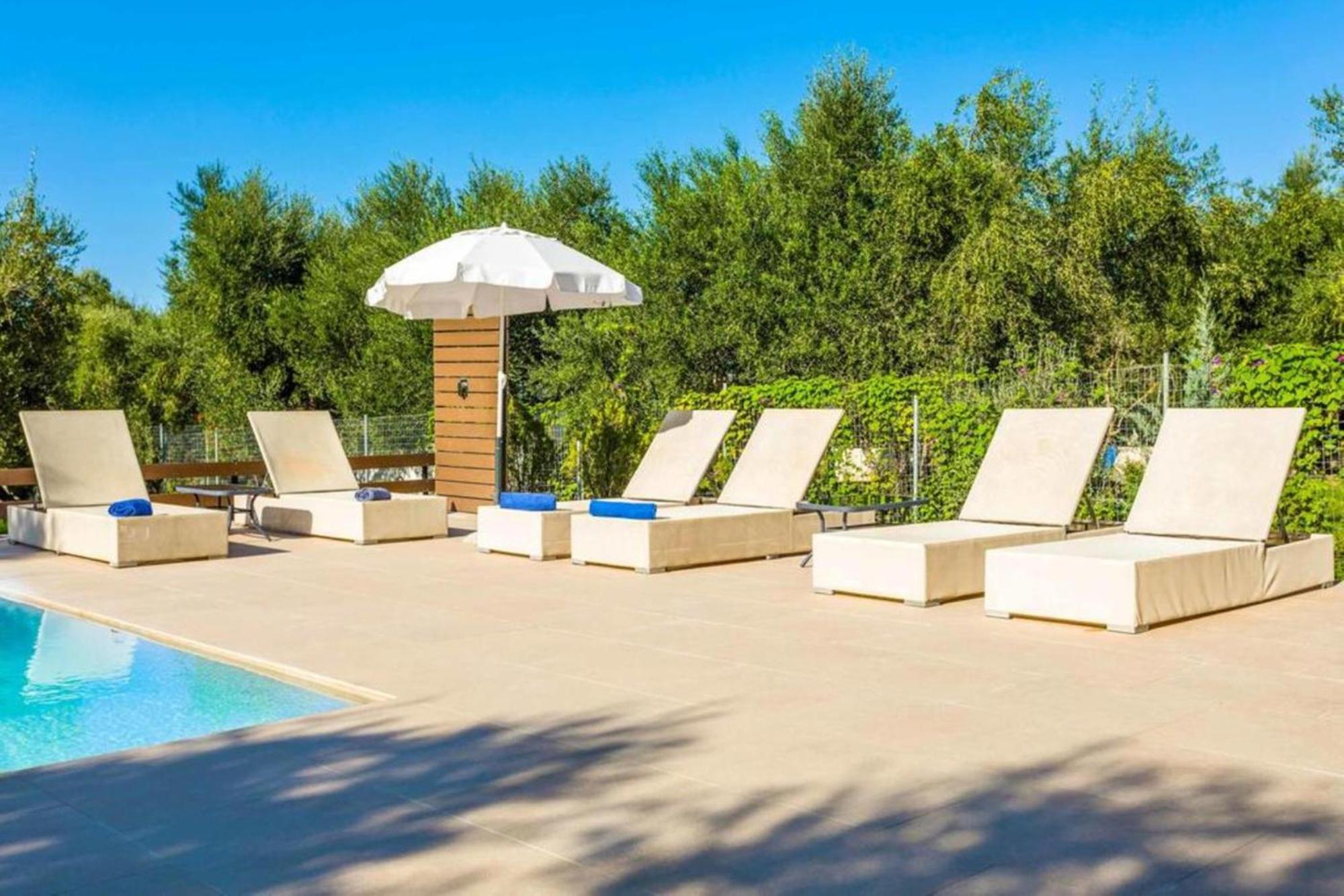 Astarte Villas - Petra Elia Private Villa With Pool Planos  Ngoại thất bức ảnh