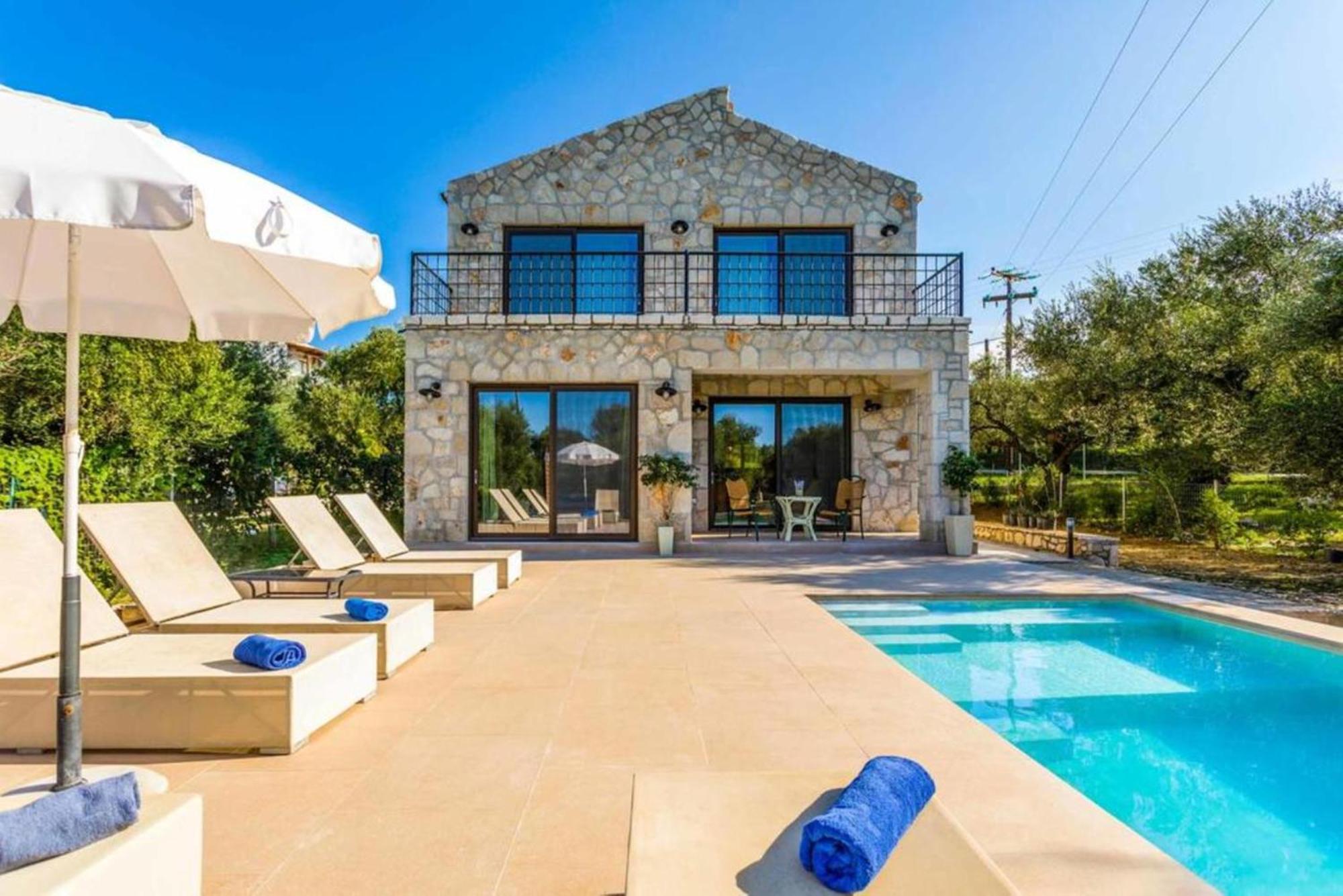 Astarte Villas - Petra Elia Private Villa With Pool Planos  Ngoại thất bức ảnh